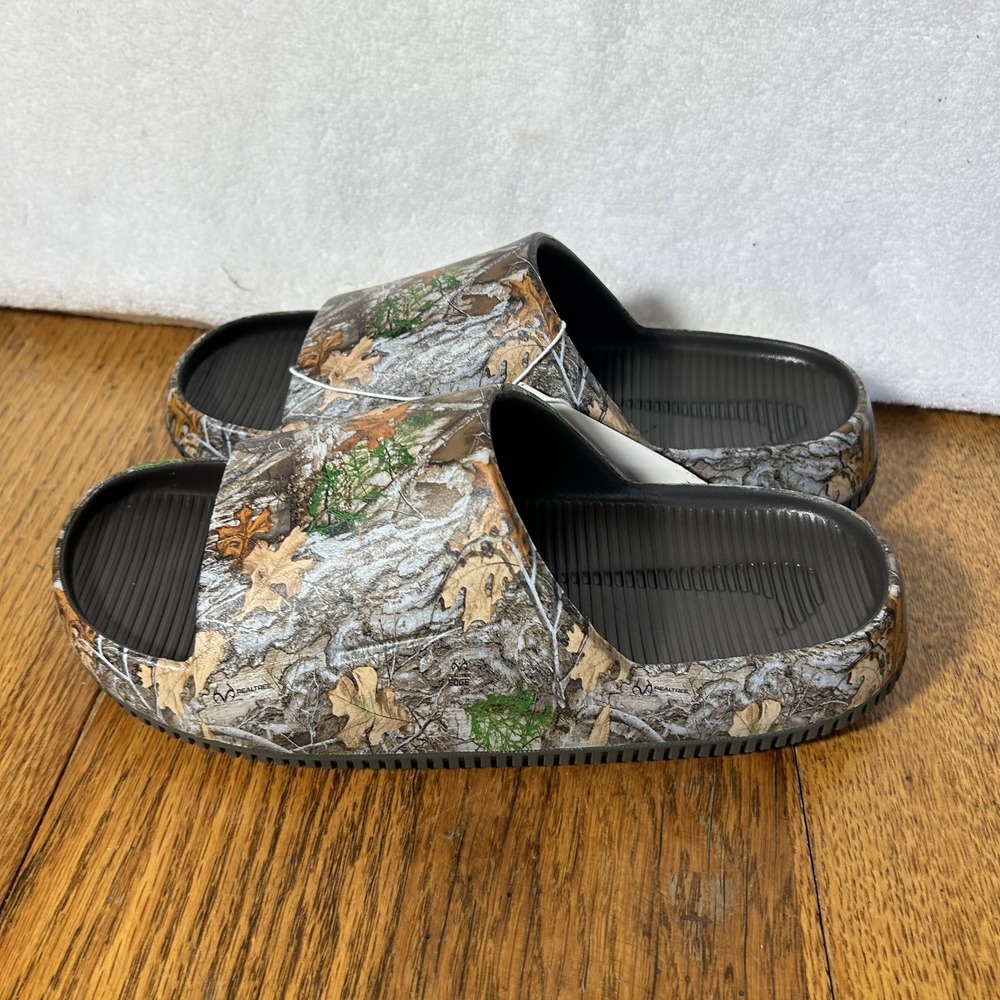 Nike Womens Size 9 Calm Slide Realtree Camo Sandals